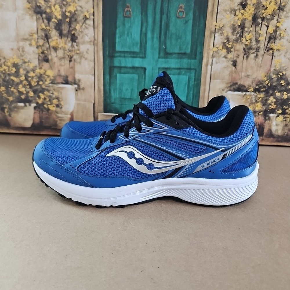 Saucony Mens Cohesion 14 S20628-8 Blue Running Shoes Sneakers Size 10.5